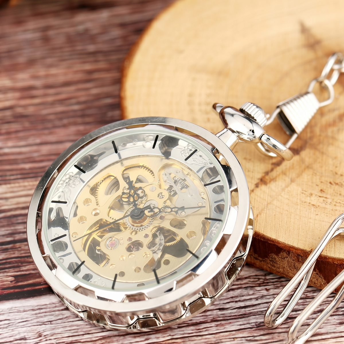 Horloge à gousset steampunk