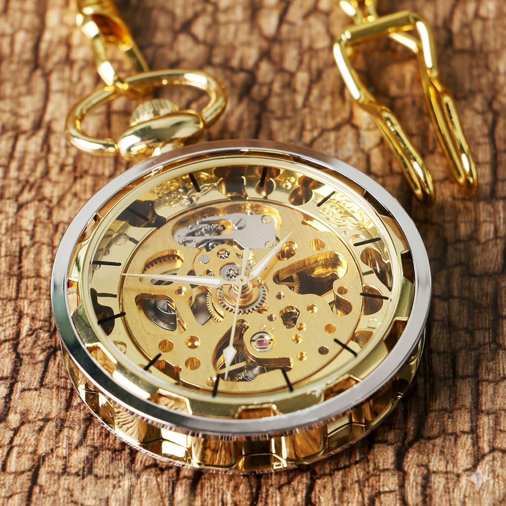 Horloge à gousset steampunk