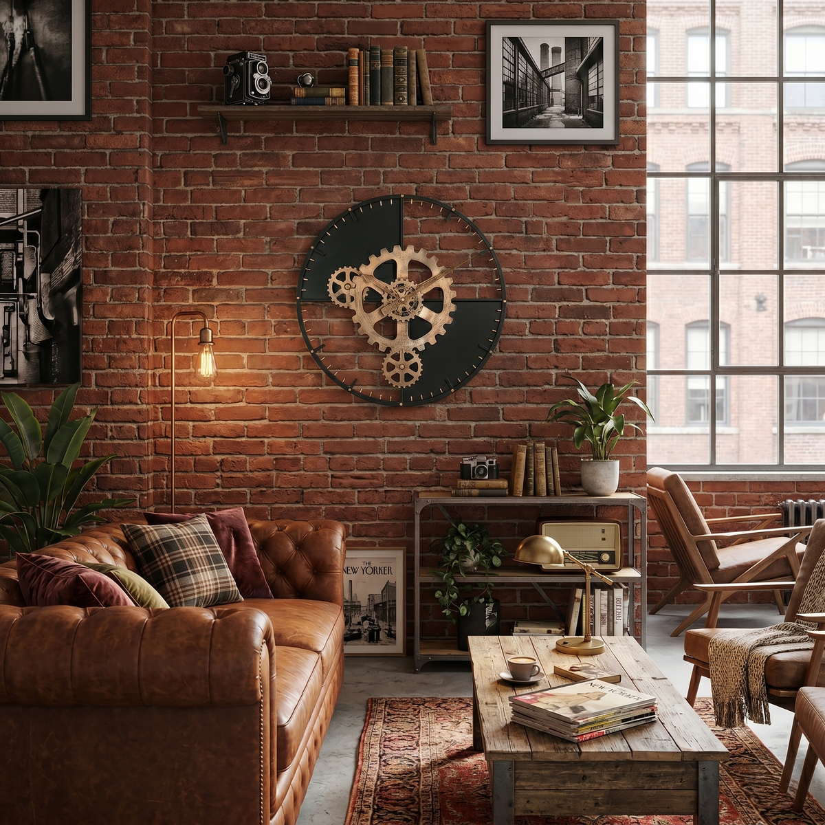 Horloge aiguille steampunk
