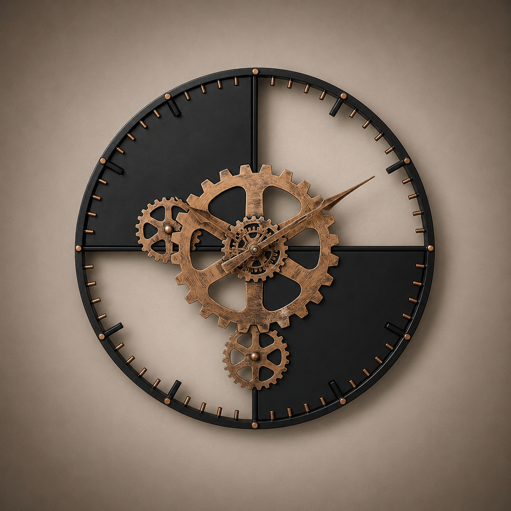 Horloge aiguille steampunk