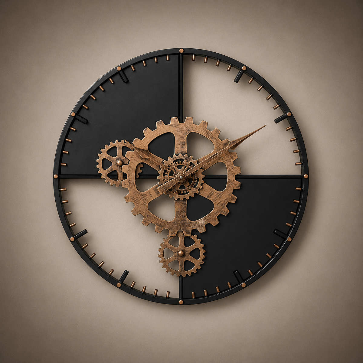 Horloge aiguille steampunk