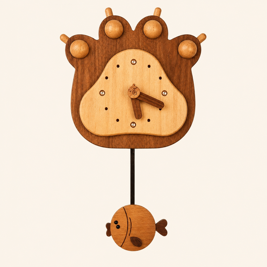 Horloge animaux enfant
