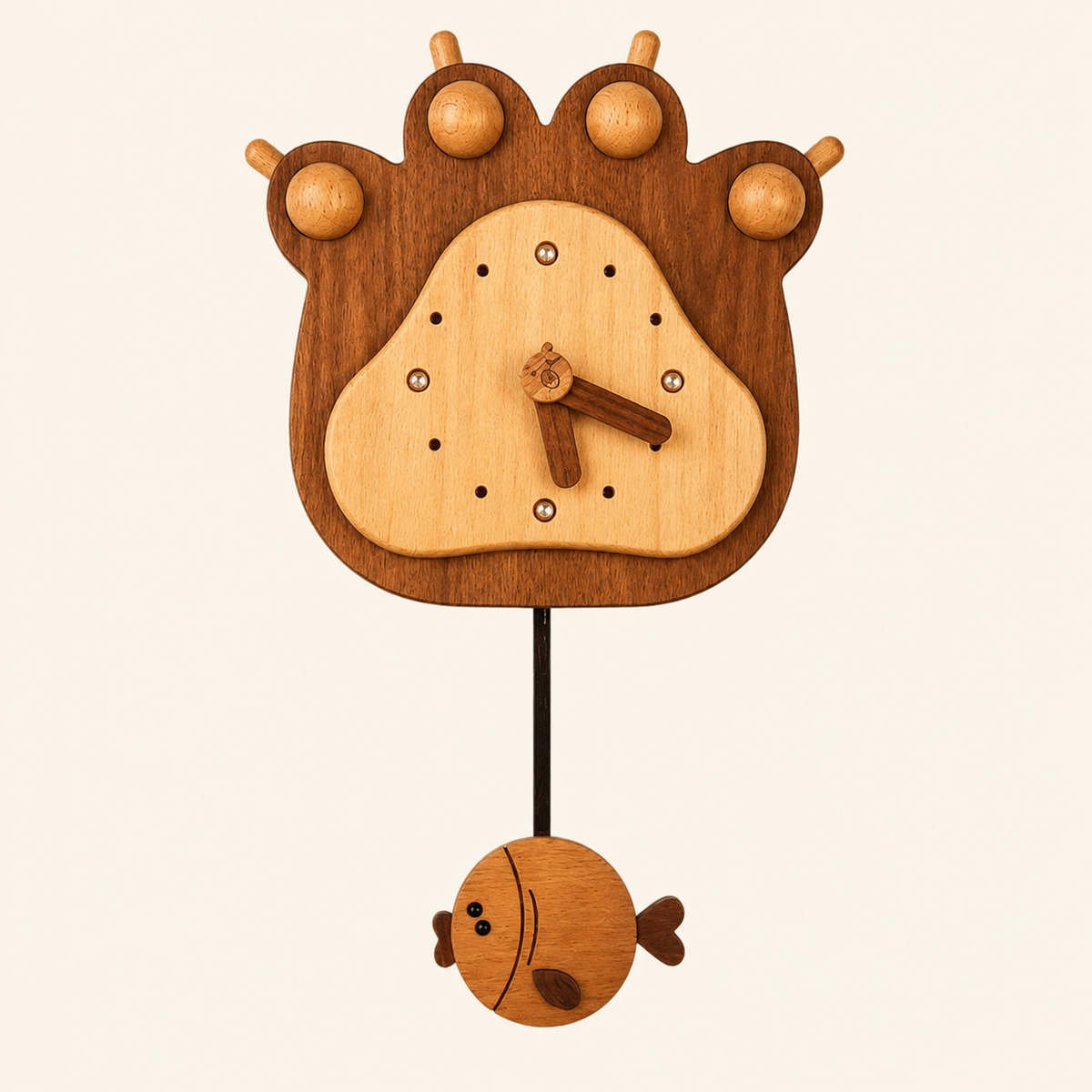 Horloge animaux enfant