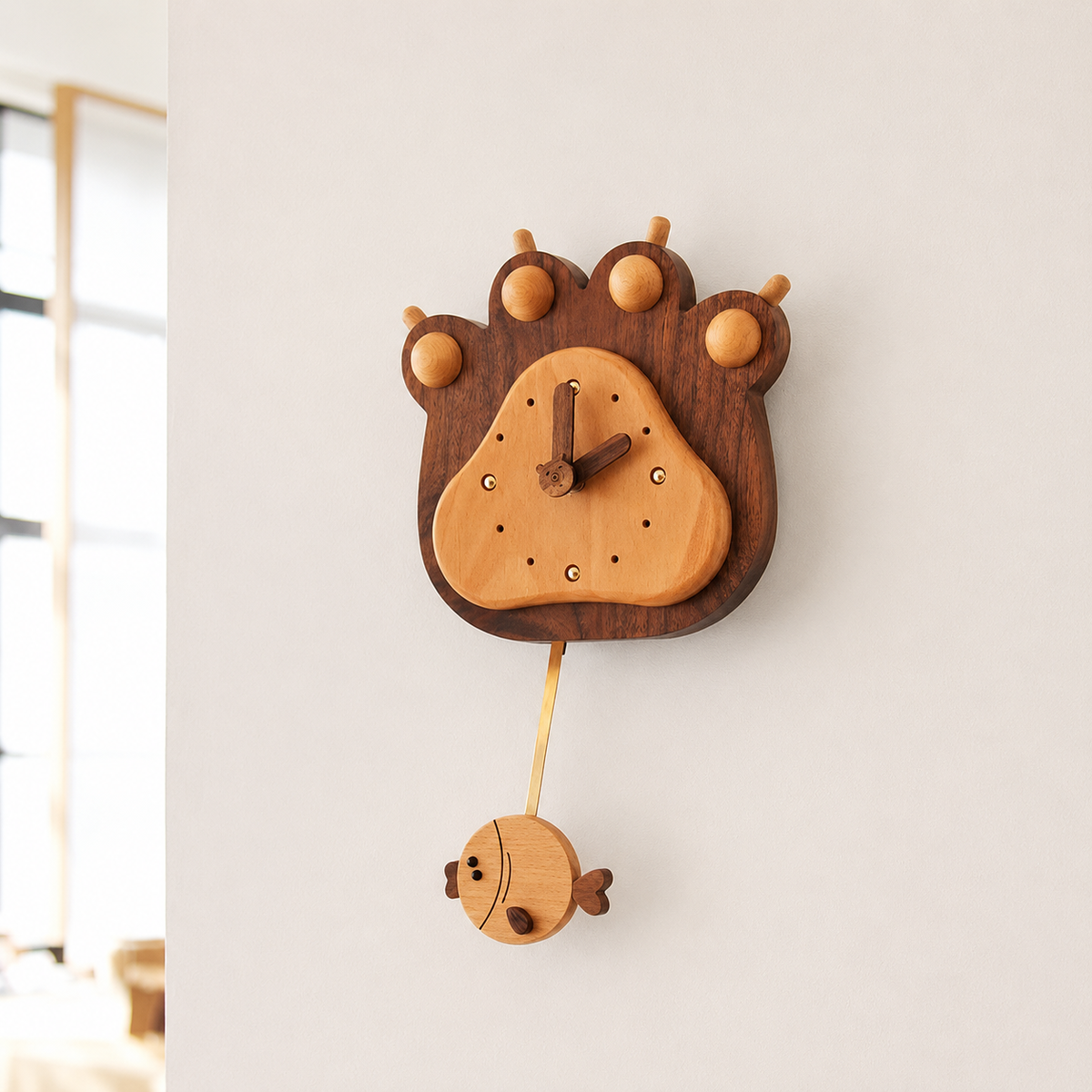 Horloge animaux enfant