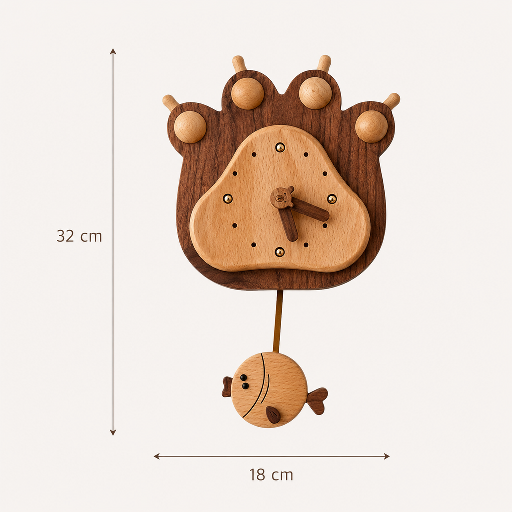 Horloge animaux enfant