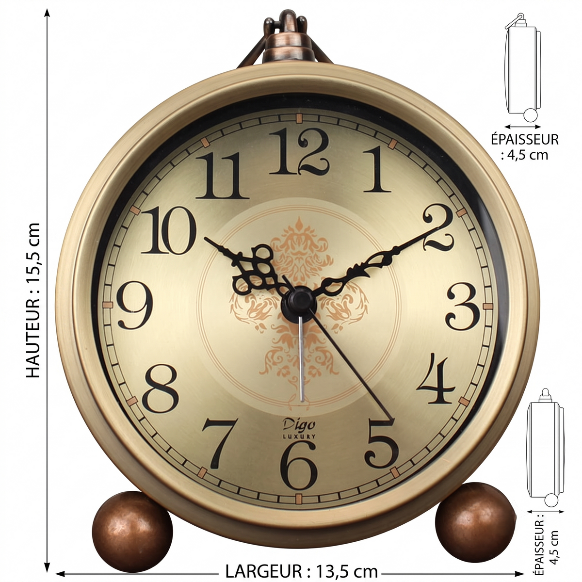 Horloge antique de table