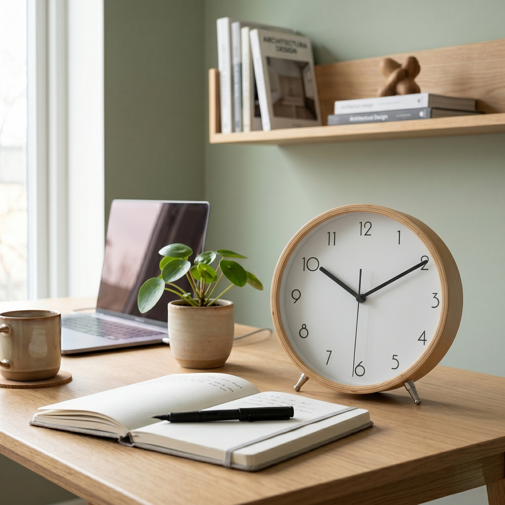 Horloge à poser scandinave