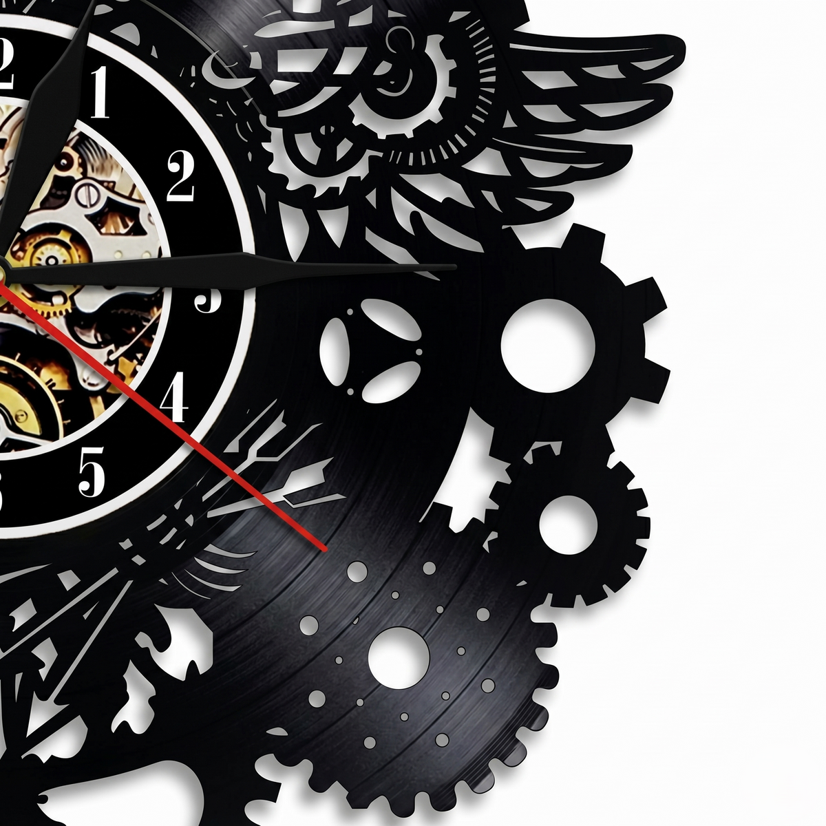 Horloge avec des yeux steampunk