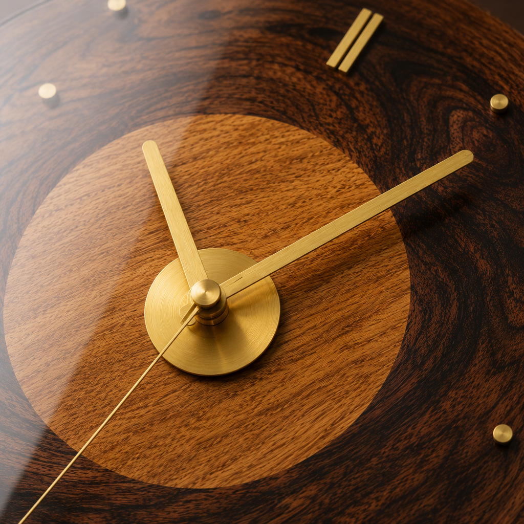 Horloge bois et doré