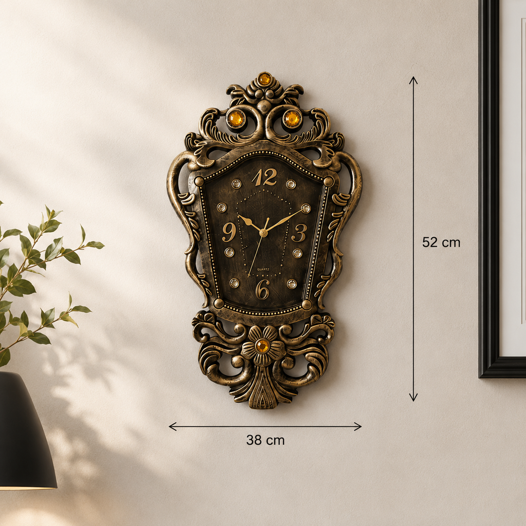Horloge bronze doré italienne