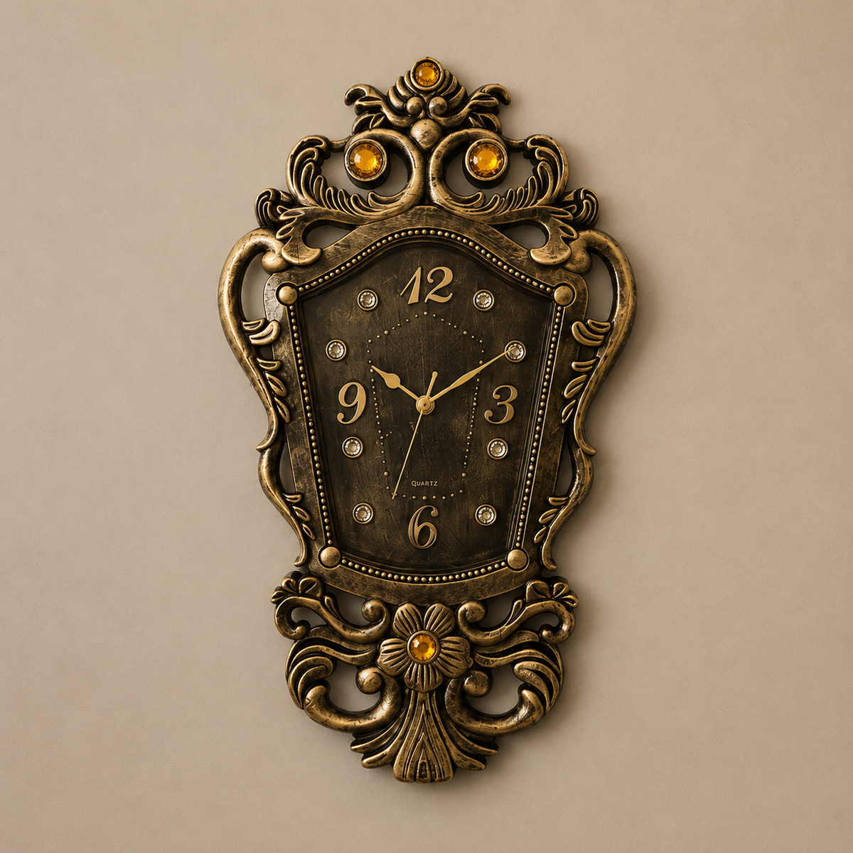 Horloge bronze doré italienne