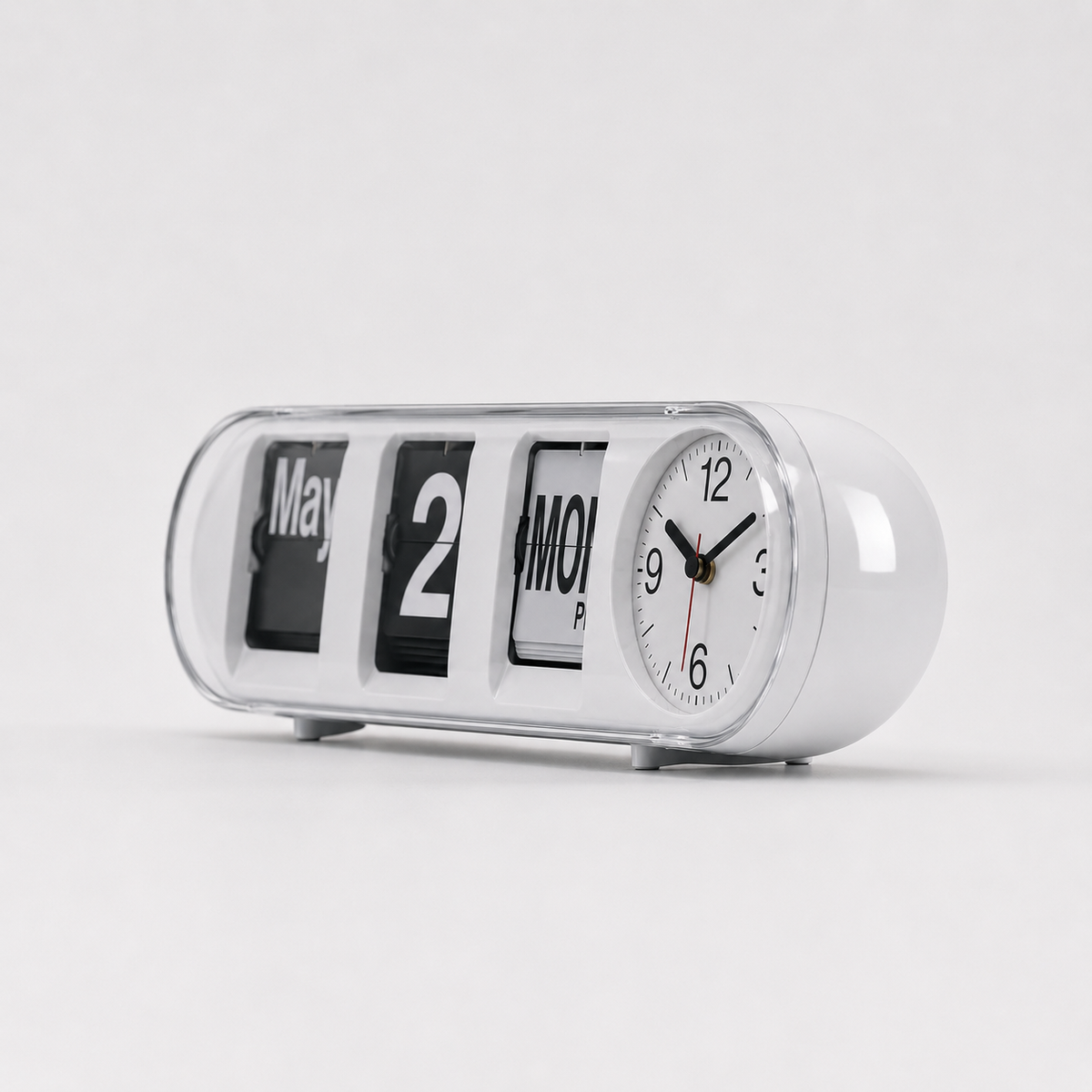 Horloge calendrier avec date jour et heure flip flap