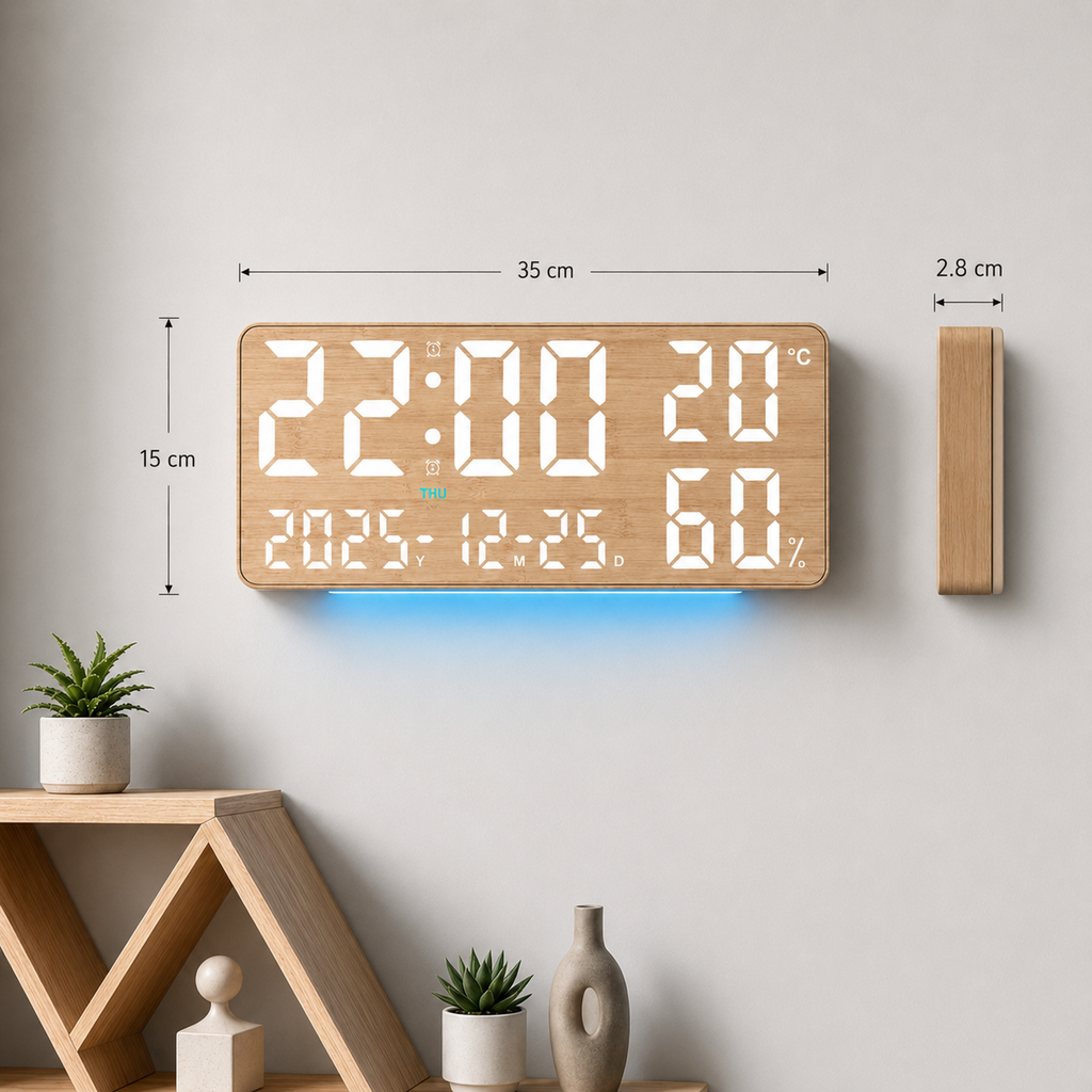 Horloge calendrier numérique