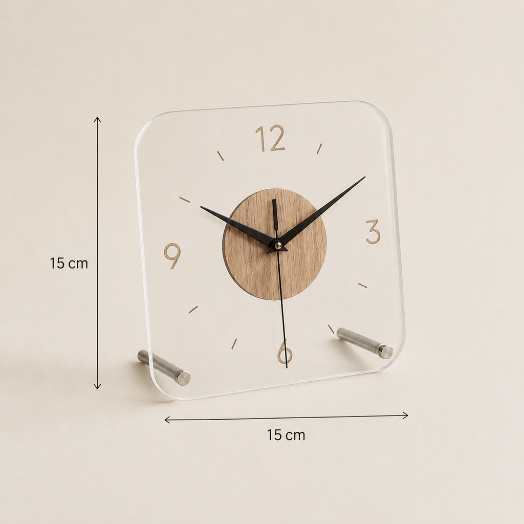 Horloge carrée à poser