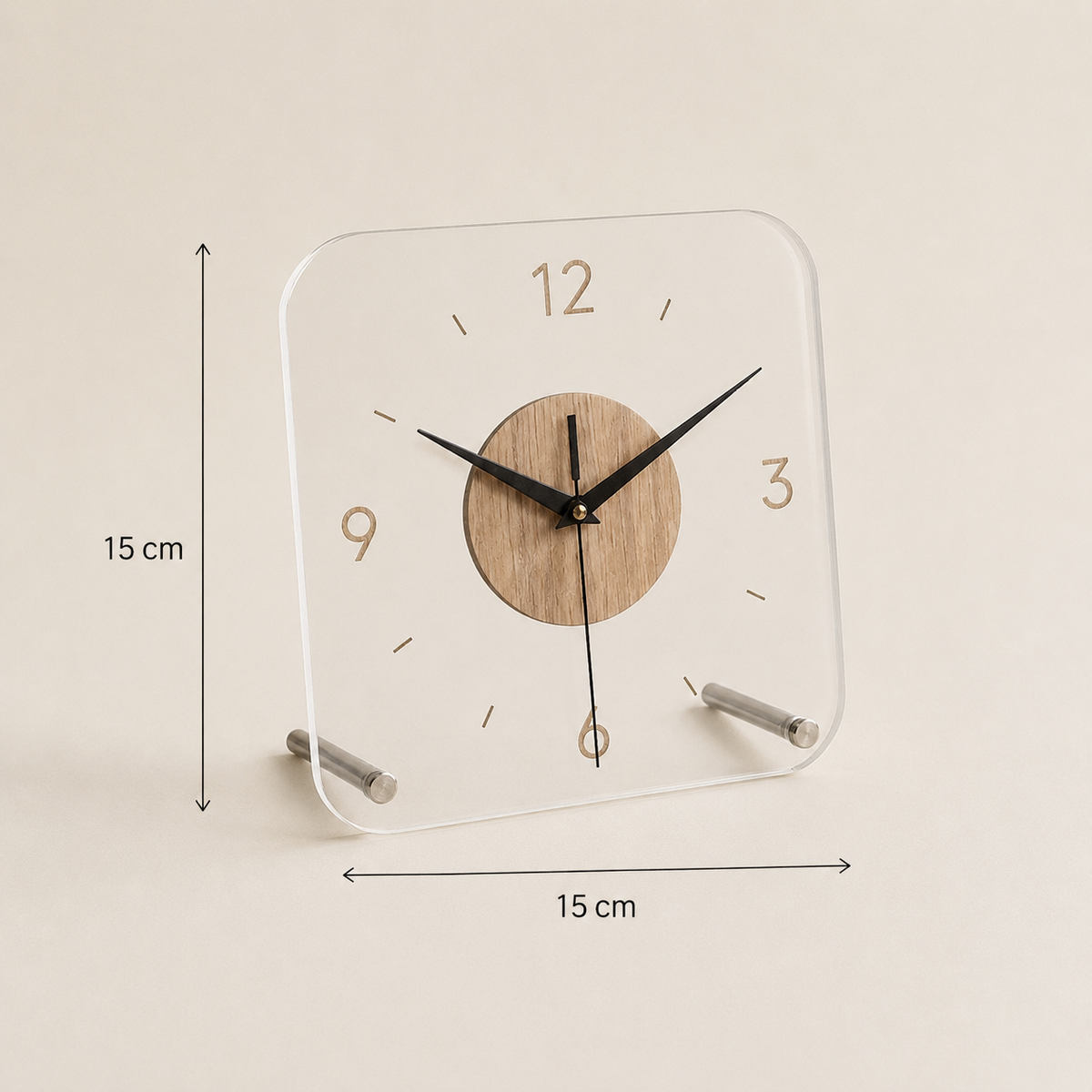 Horloge carrée à poser