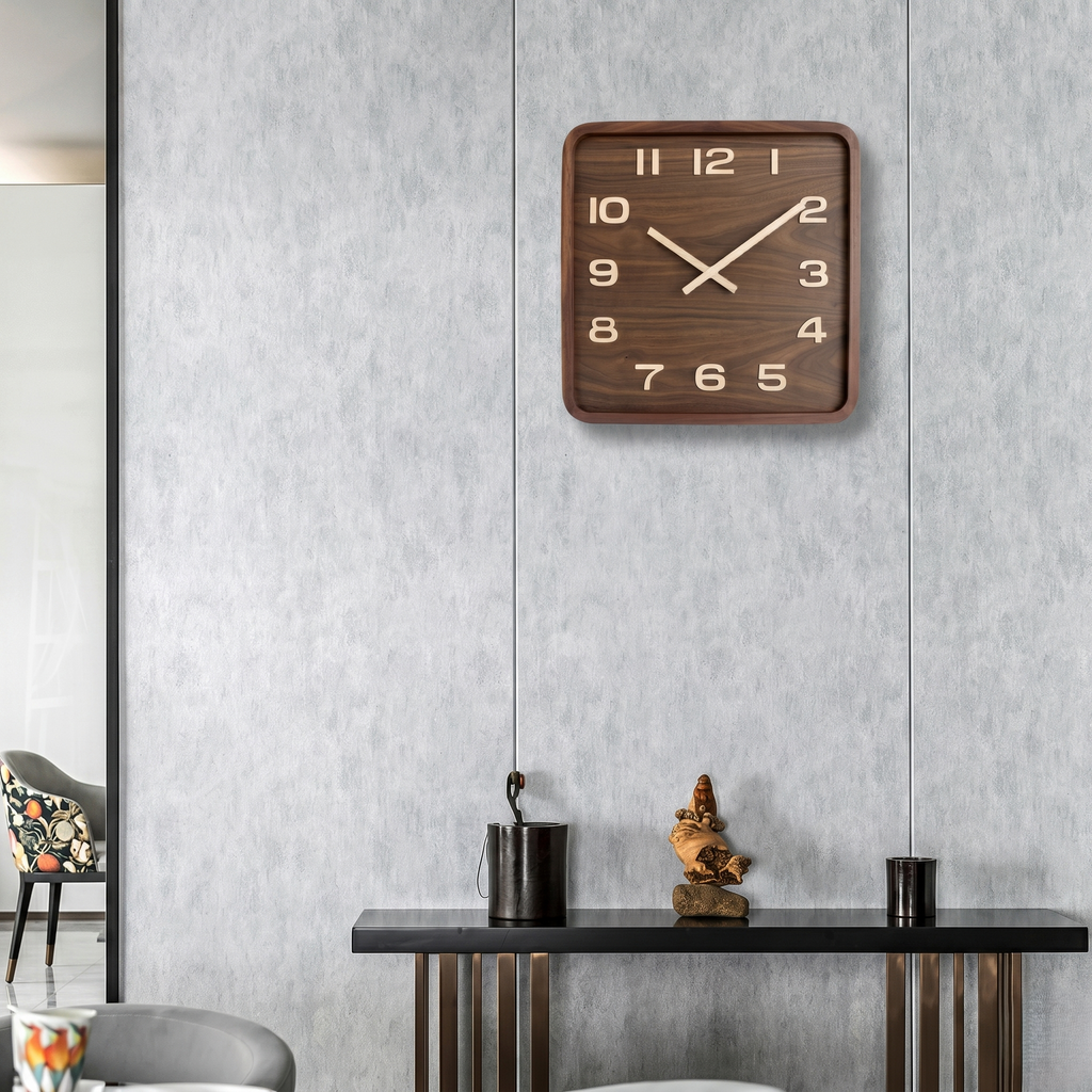 Horloge carrée scandinave