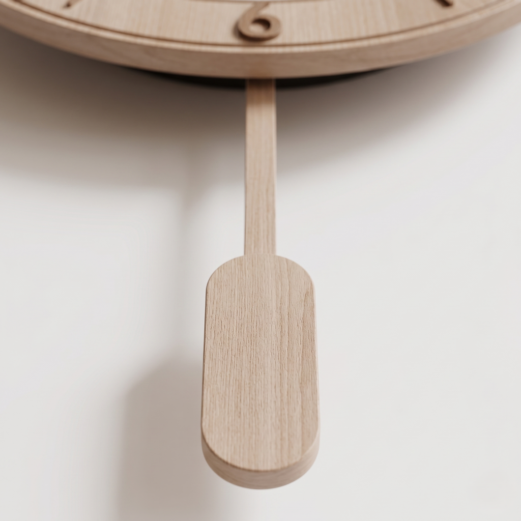 Horloge cerf bois scandinave