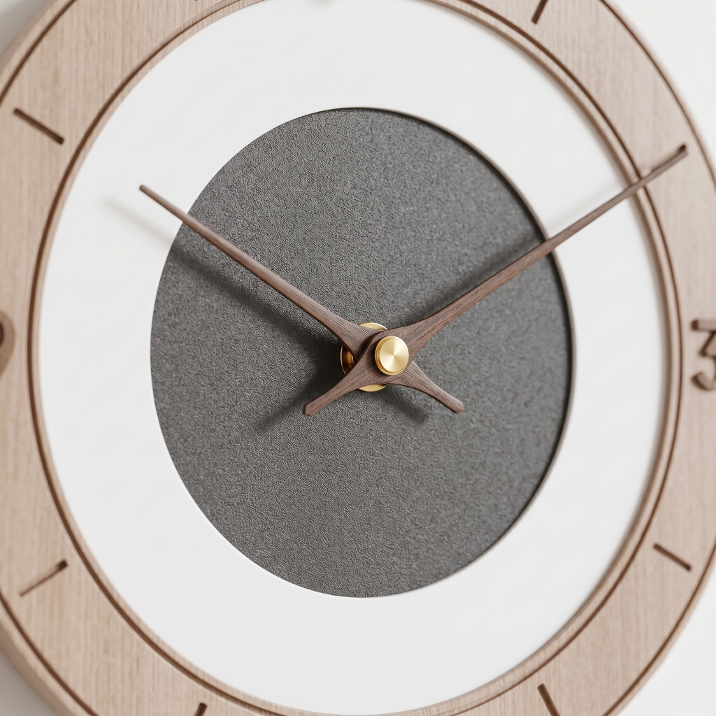 Horloge cerf bois scandinave