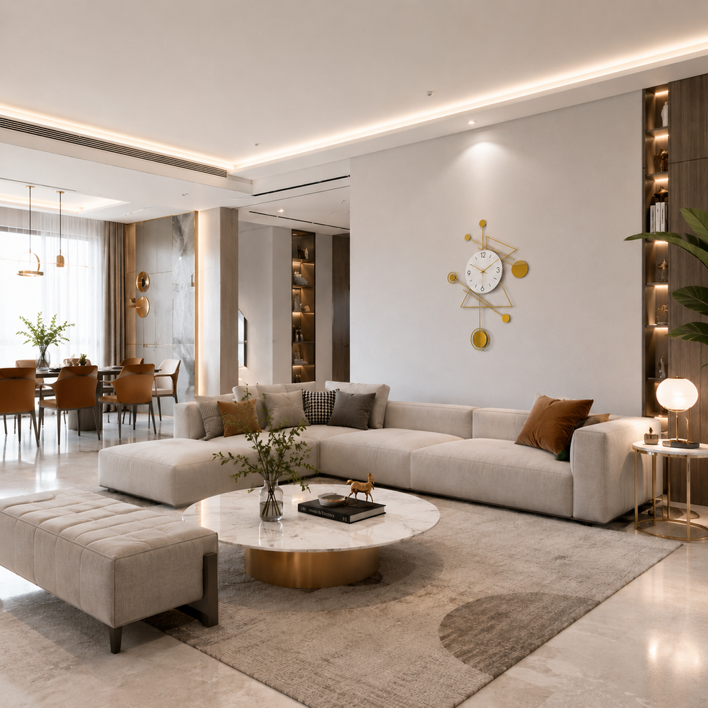 Horloge chic dorée