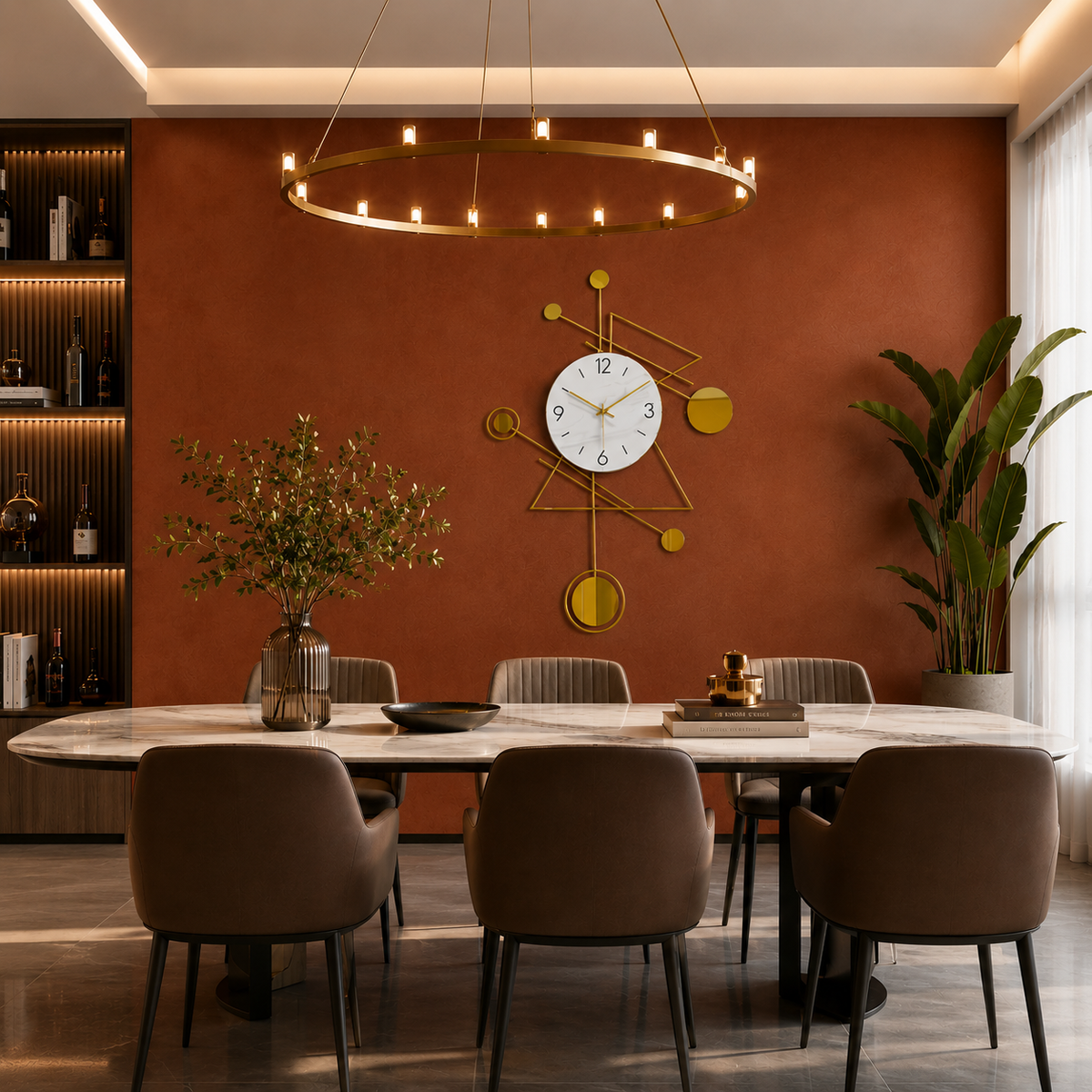 Horloge chic dorée