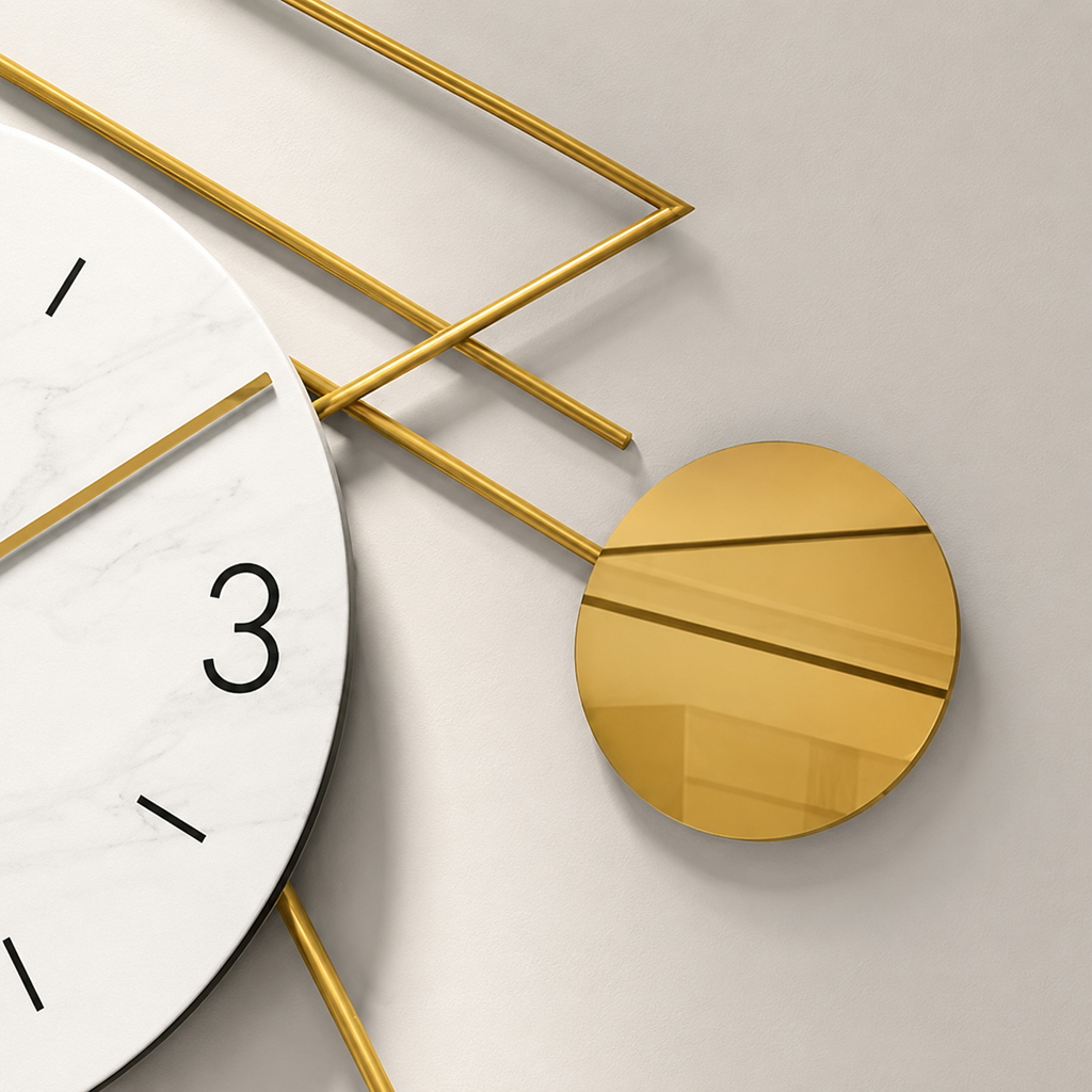 Horloge chic dorée
