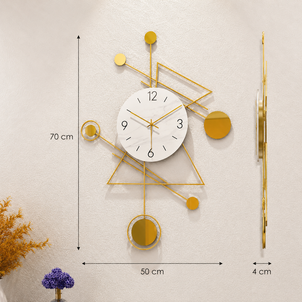 Horloge chic dorée