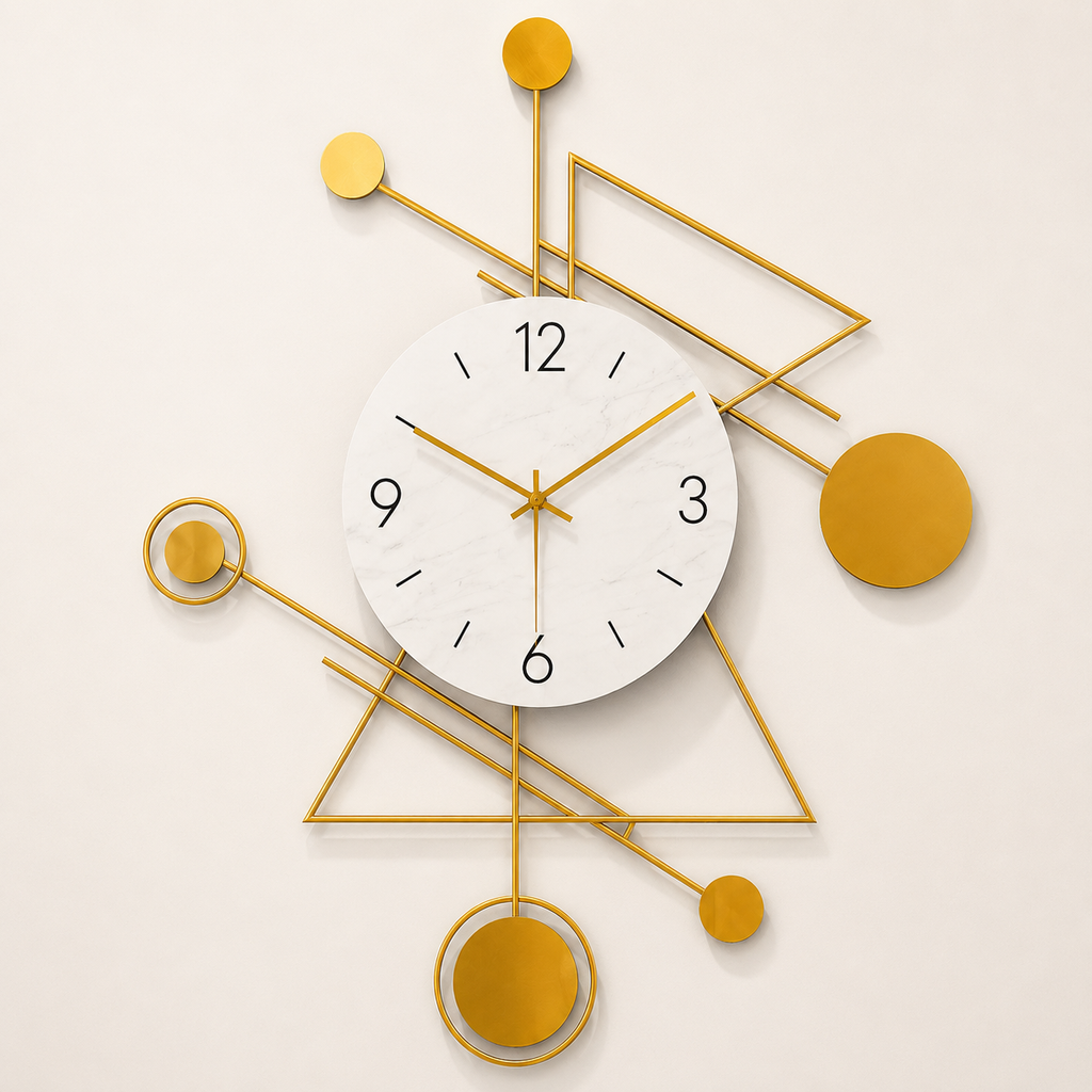 Horloge chic dorée