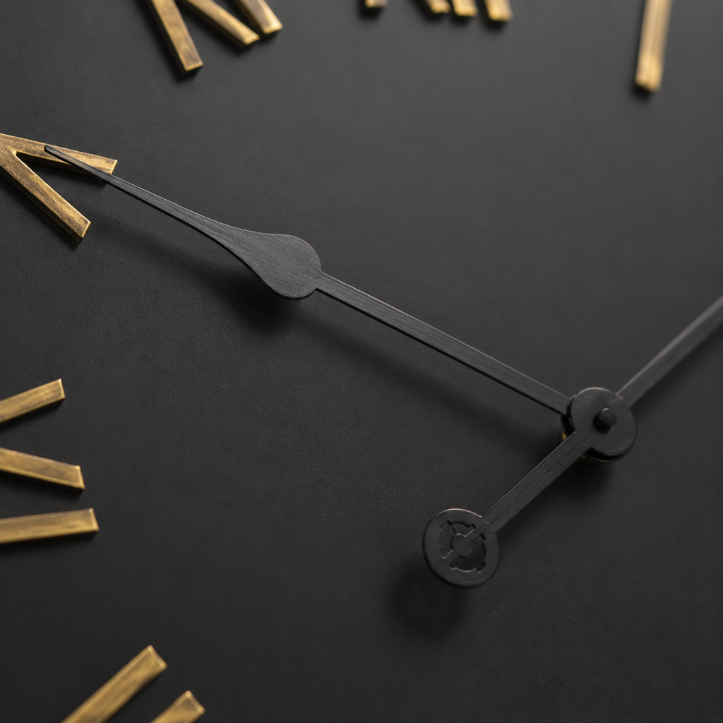 Horloge chiffre doré