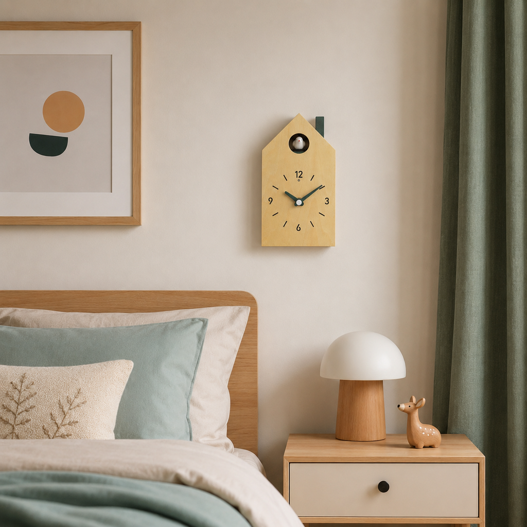 Horloge coucou moderne en bois