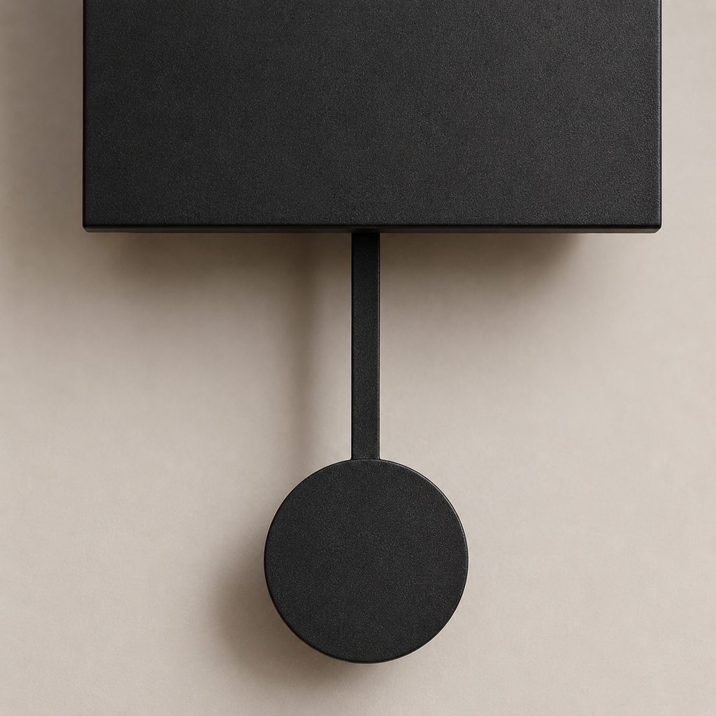 Horloge coucou moderne noire