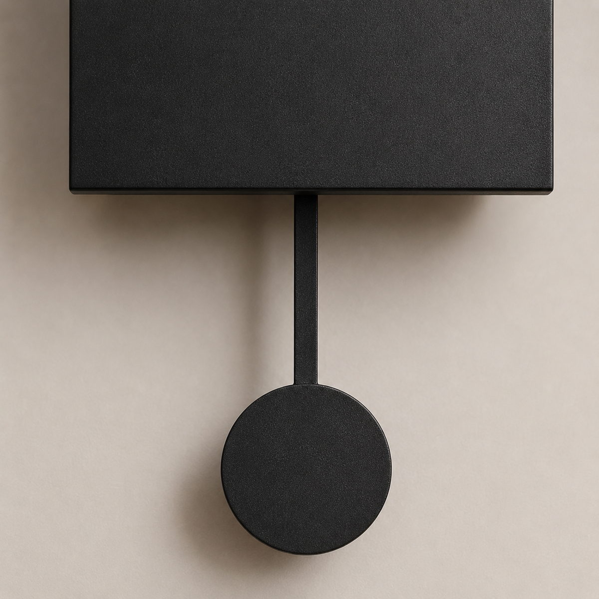 Horloge coucou moderne noire