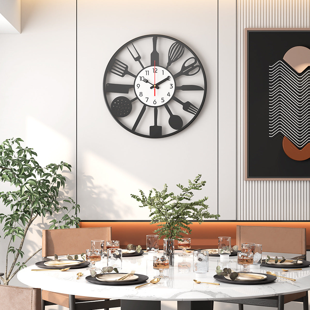 Horloge cuisine originale