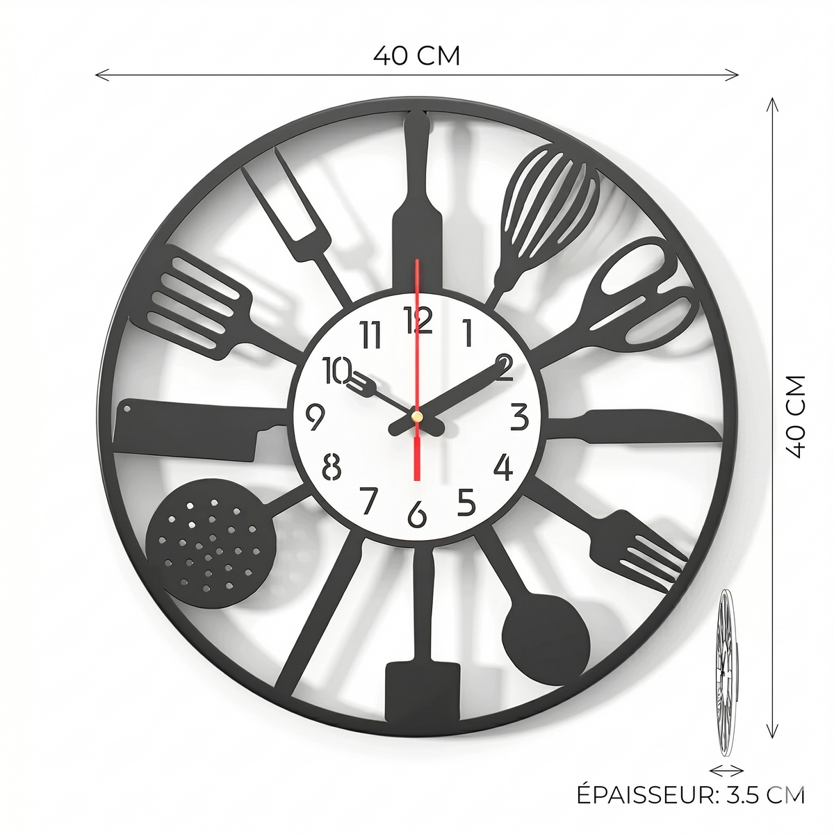 Horloge cuisine originale