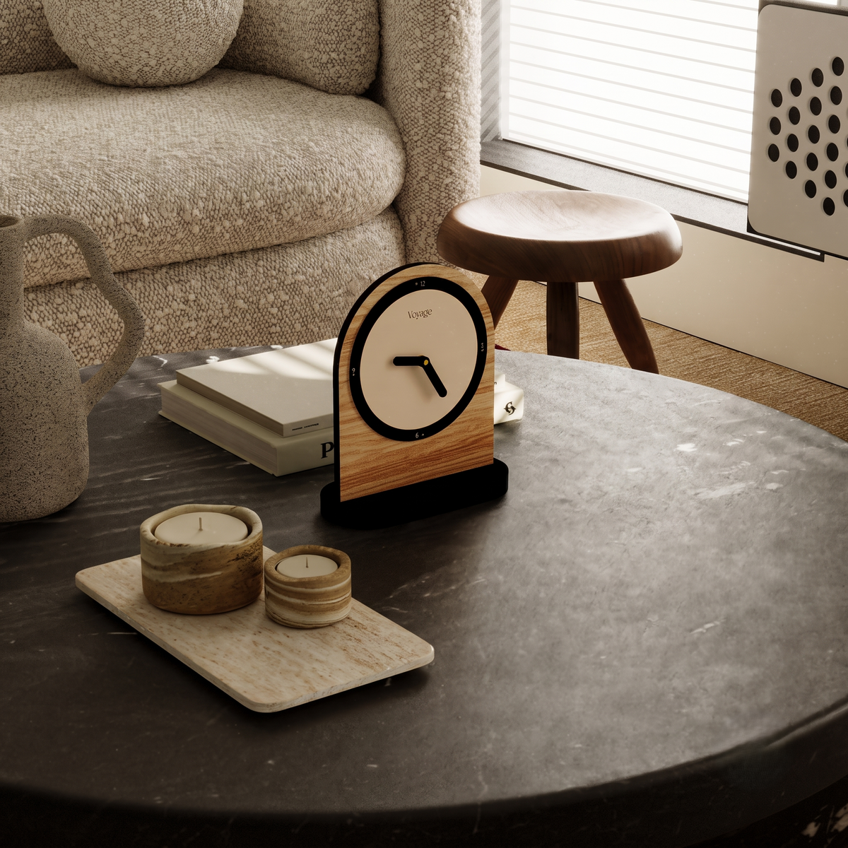 Horloge de bureau scandinave