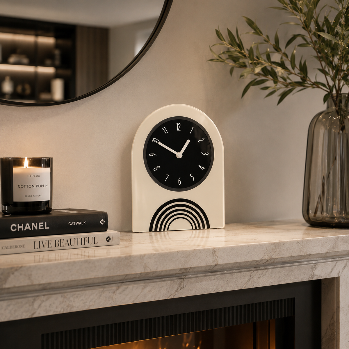 Horloge de bureau scandinave design moderne