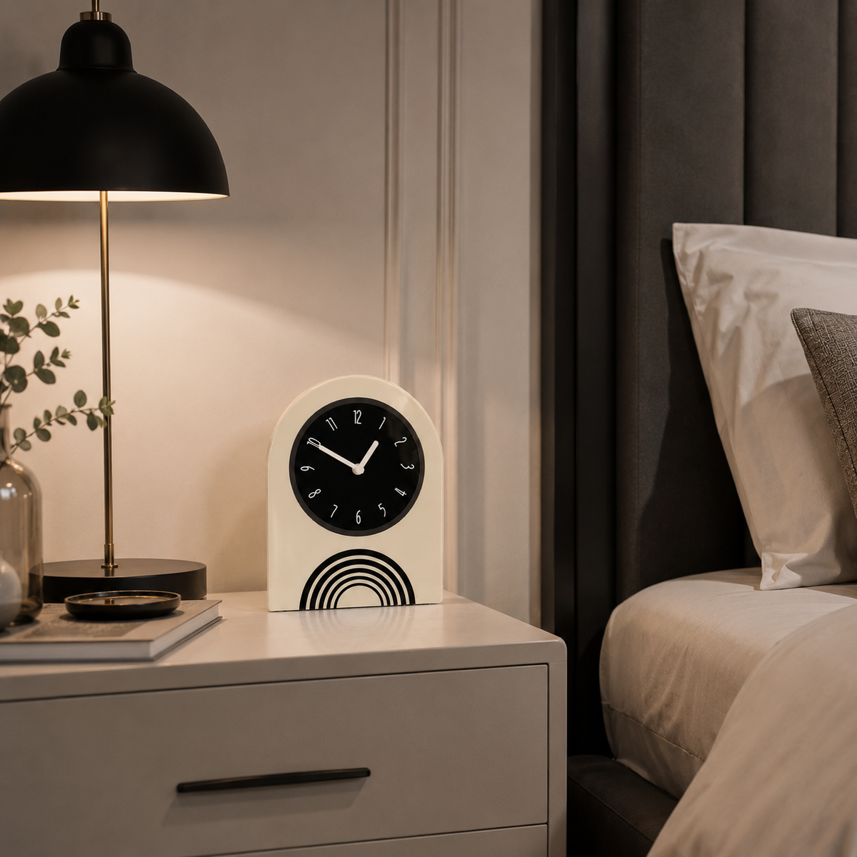 Horloge de bureau scandinave design moderne