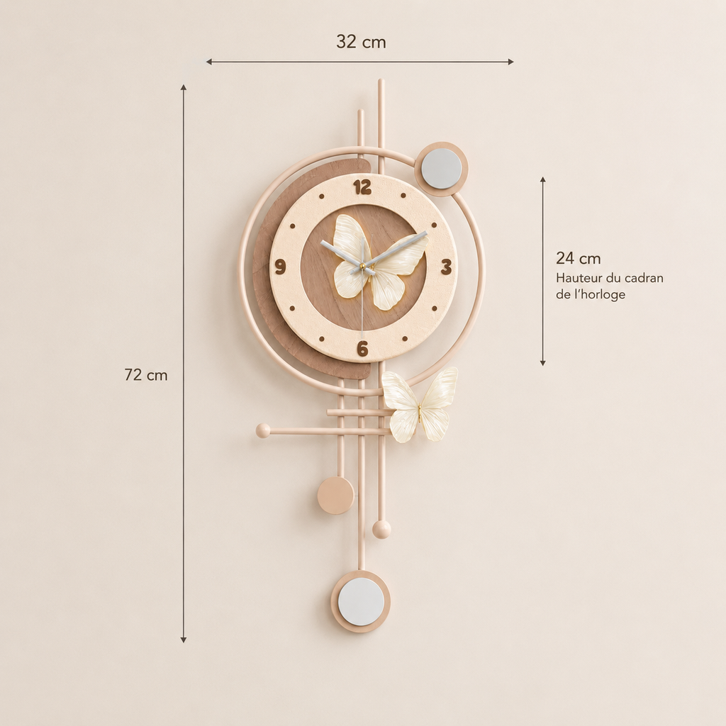 Horloge décorative murale design