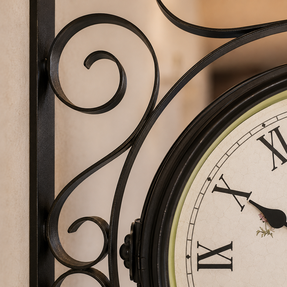 Horloge de gare double face