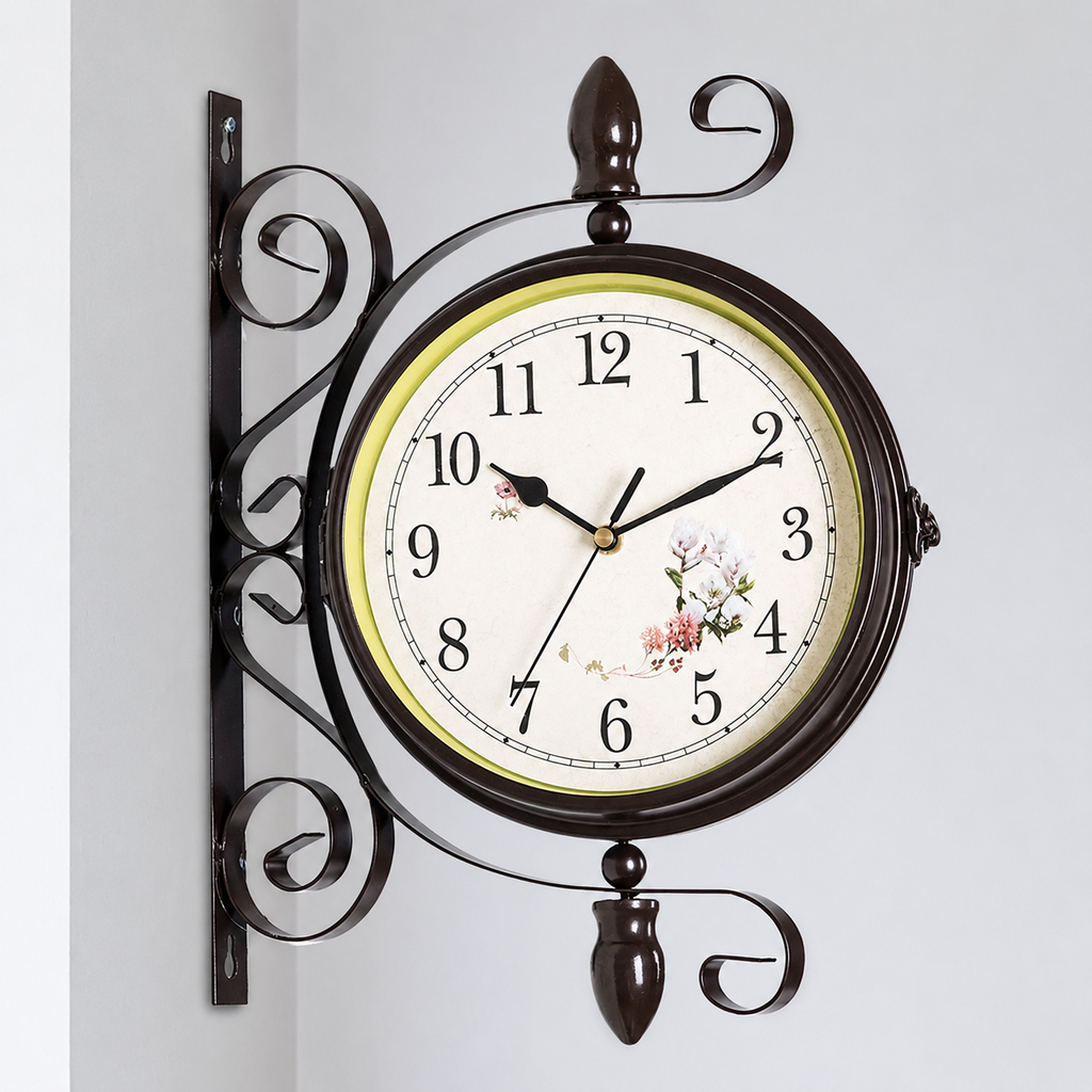 Horloge de gare double face