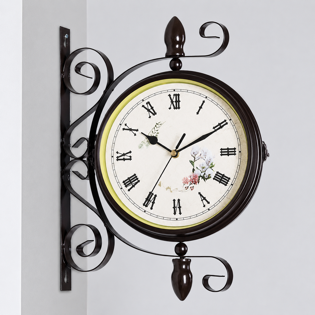 Horloge de gare double face