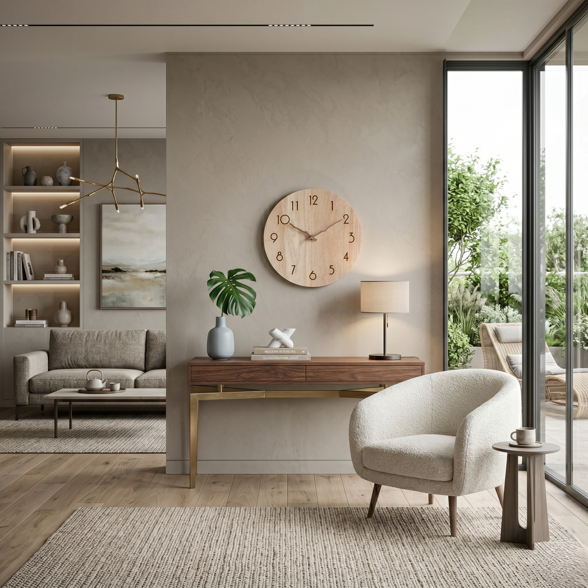 Horloge design scandinave