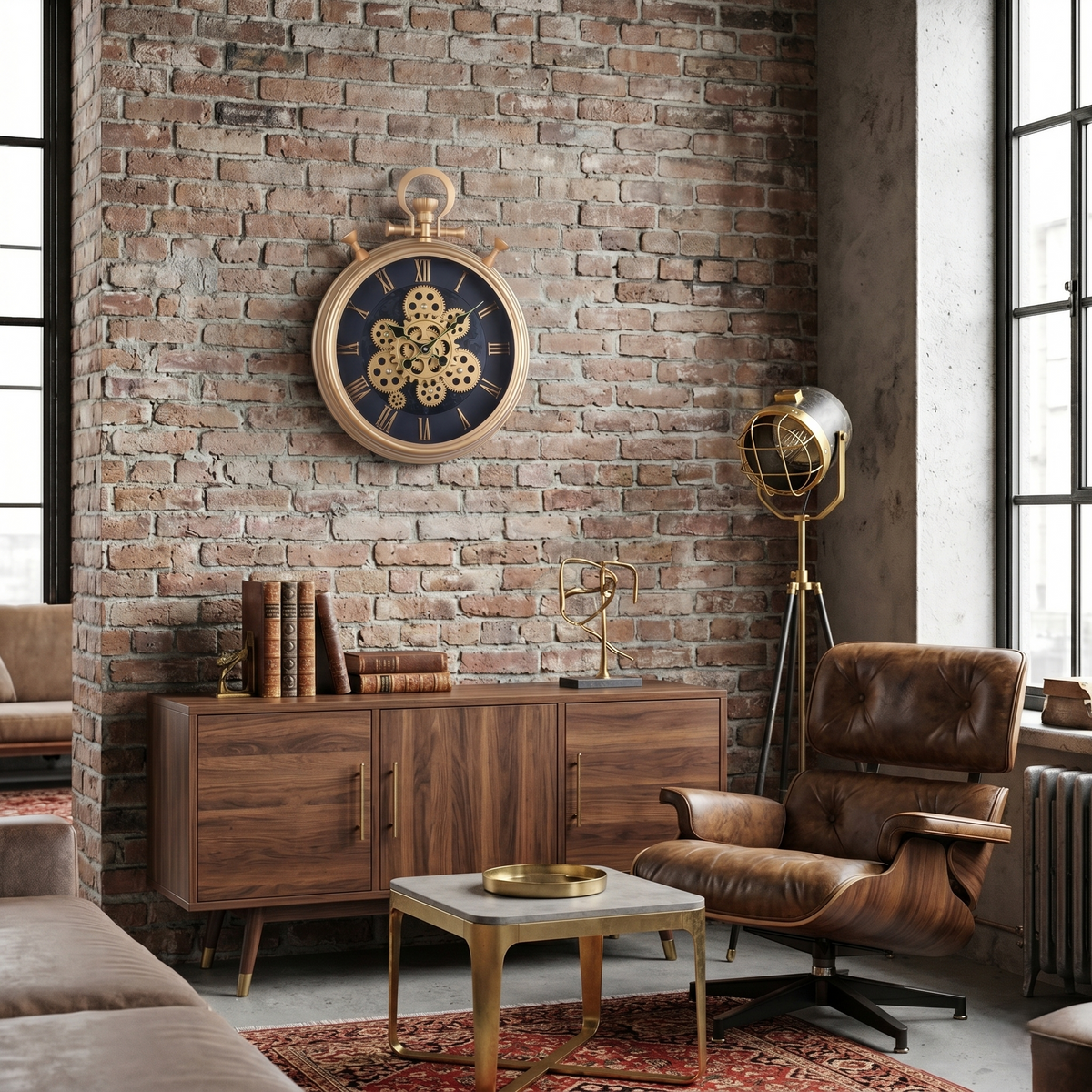 Horloge design steampunk