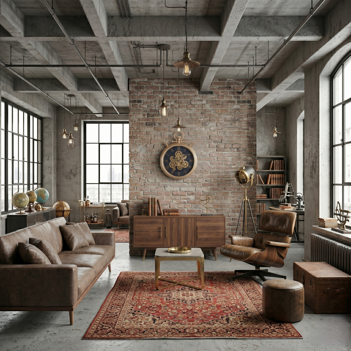 Horloge design steampunk