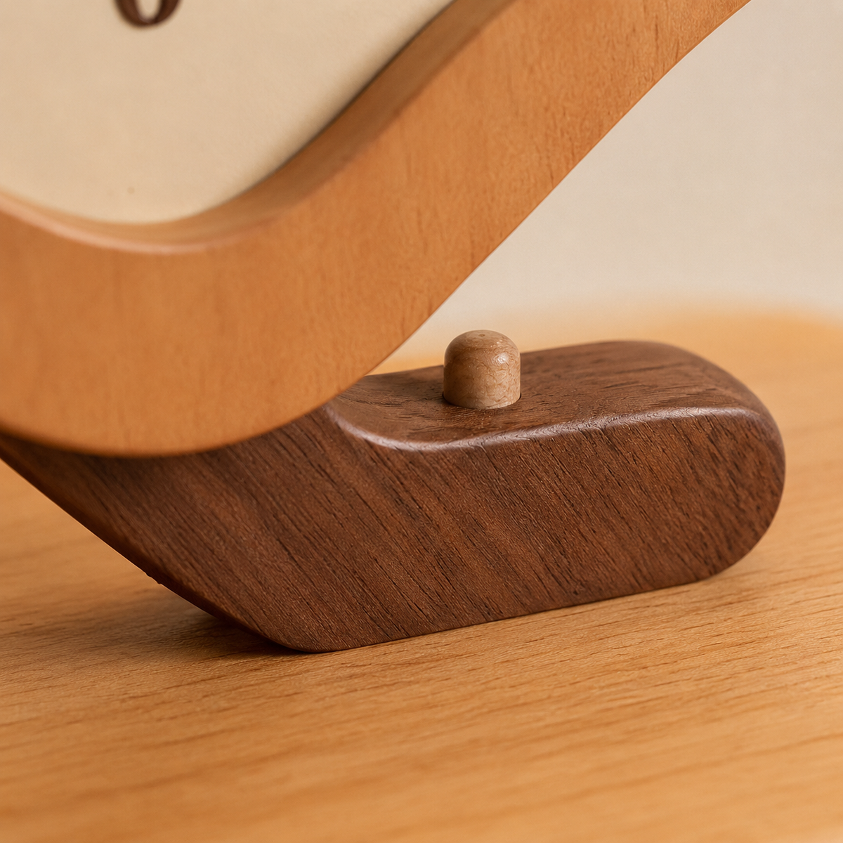 Horloge de table bois