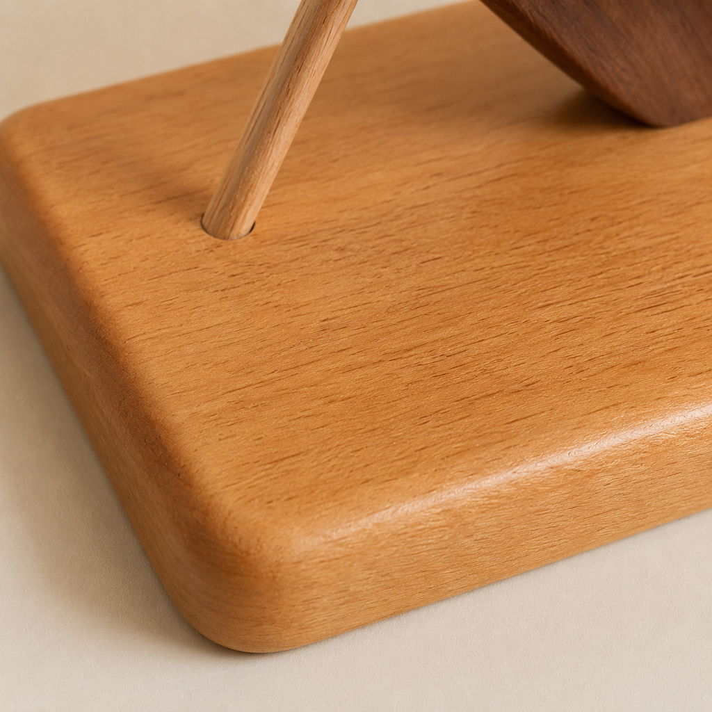 Horloge de table bois
