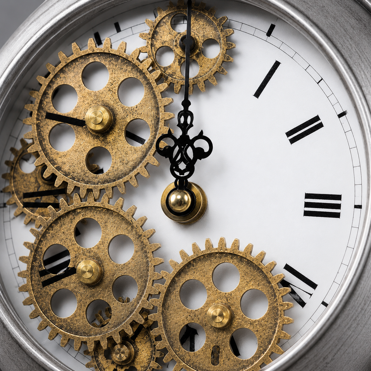 Horloge de table style steampunk luxe