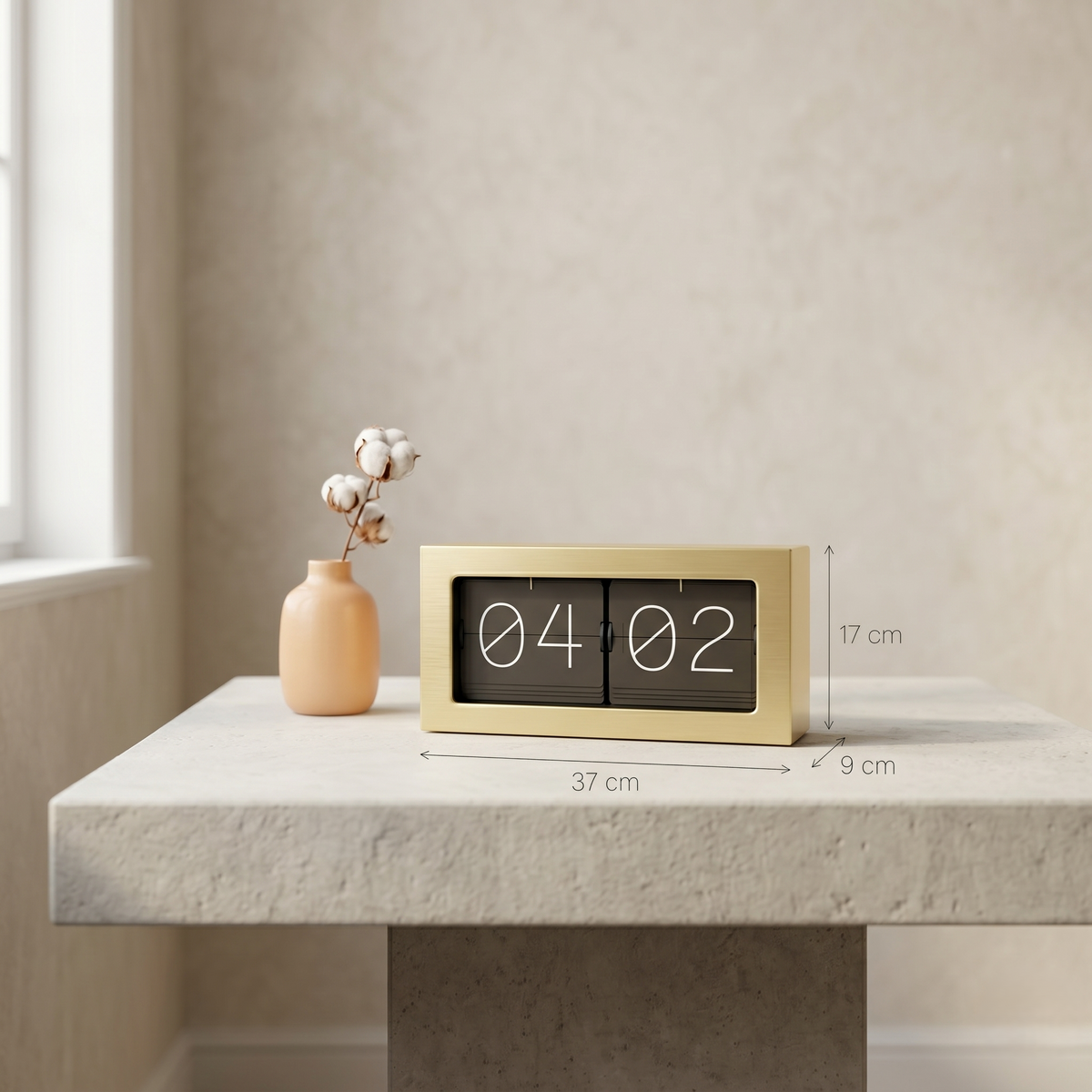Horloge digital doré