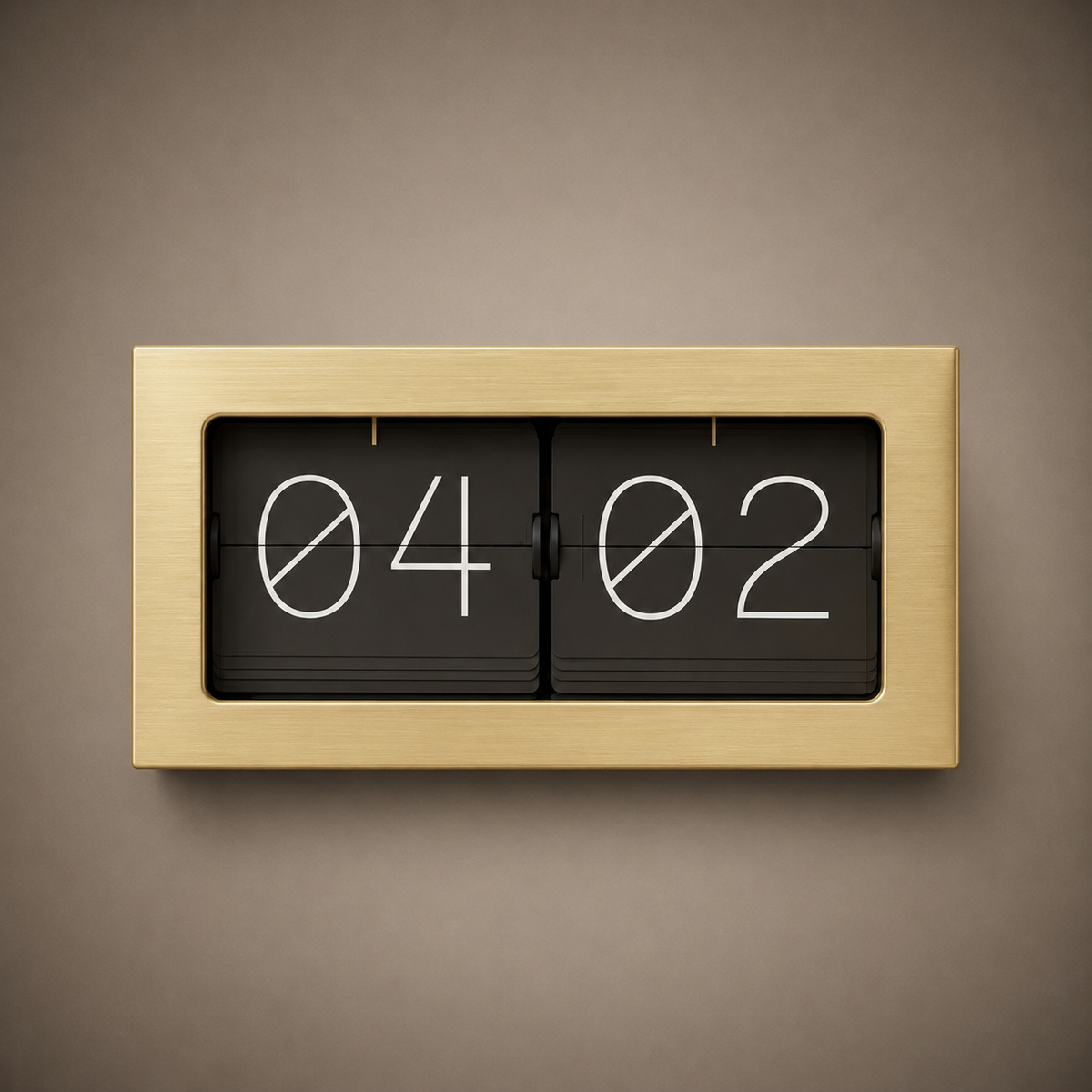 Horloge digital doré