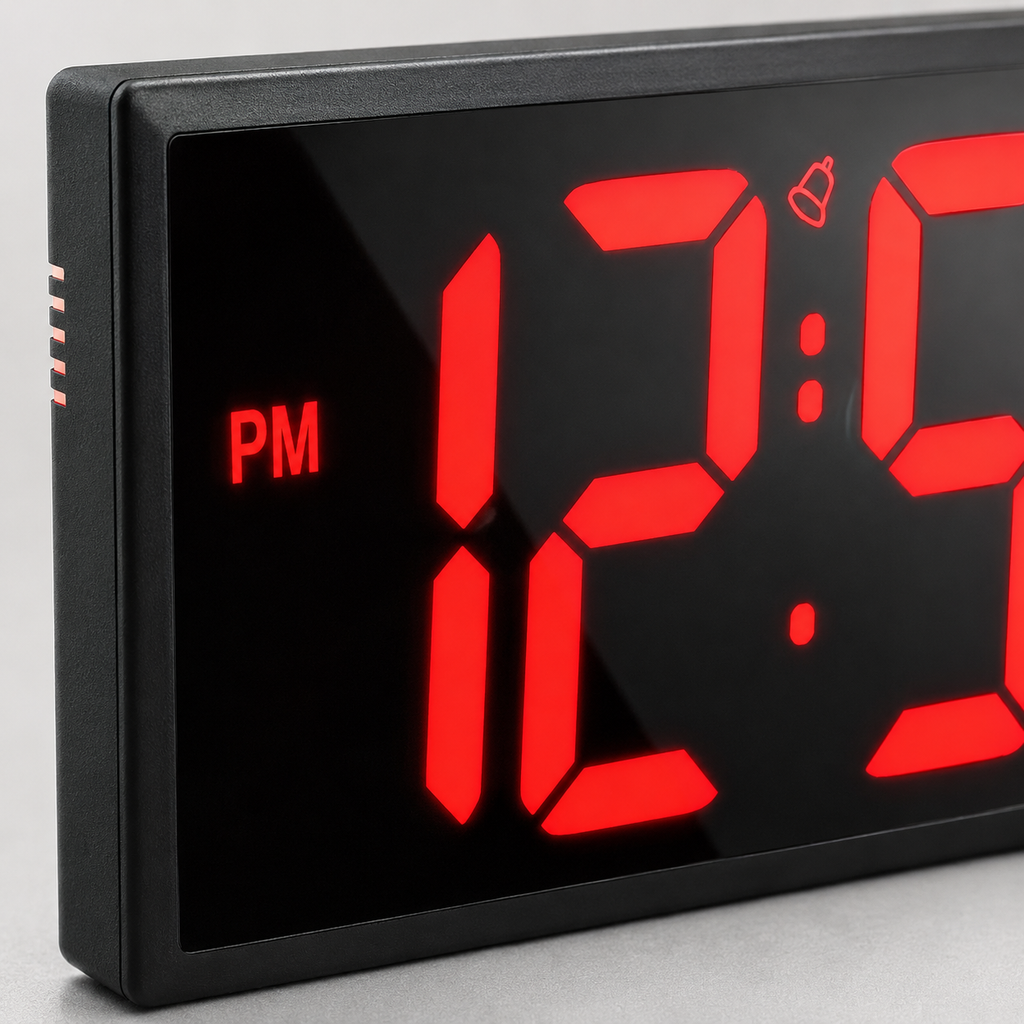 Horloge digitale murale grand format