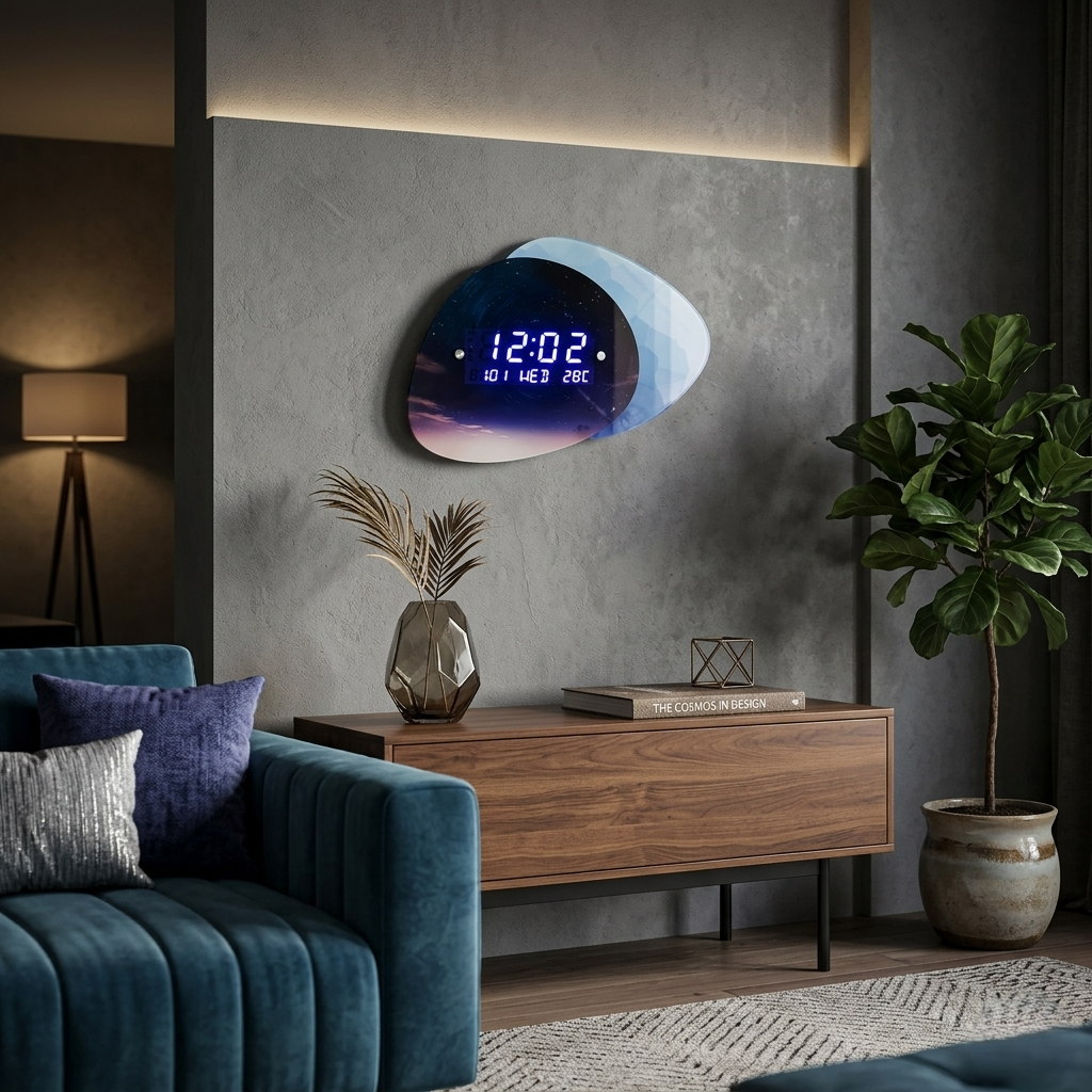 Horloge digitale originale ciel